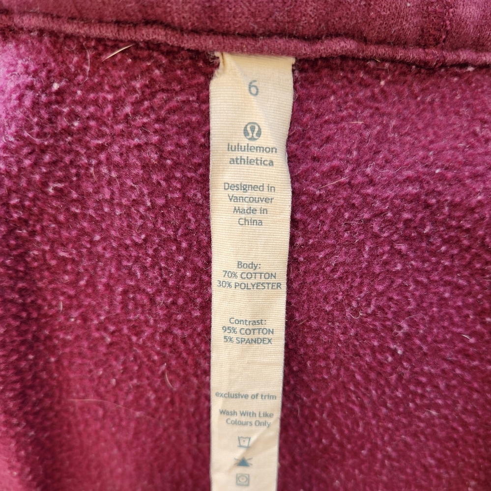 Lululemon Scuba Hoodie RARE COLOR: Commuter Denim Black / Plum - Picture 9 of 9